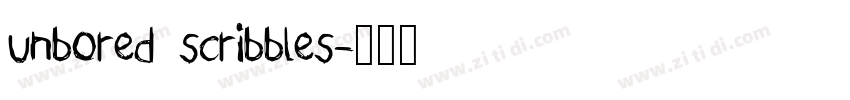unbored scribbles字体转换